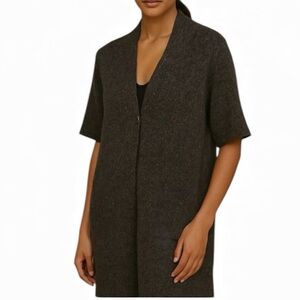 Eileen Fisher Cardigan One Button Merino Wool Blend Size Large